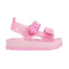 Sandália Zaxynina Bebê Bloom Rosa Chiclete Glitter
