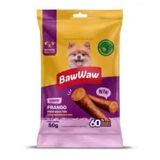 Baw Waw bifinho petisco snack bifinho sabor frango p/ cães adultos mini e pequeno porte 50g