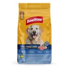 Promoção Baw Waw Ração Sênior p/ cães idosos 7 anos carne, frango e arroz 2,4kg