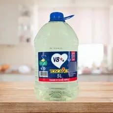 Vinagre De Álcool Toscano 5 Litros V8% para limpeza lavar roupas limpar banheiro