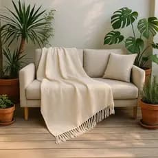 Manta Sofa Algodão  Algodão  Minimalista Para Decorar Com Conforto e Estilo