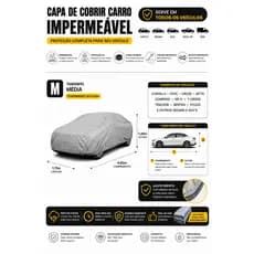 Capa De Cobrir Carro Impermeável Forrada Proteção UV Cobrir Veículo Sedan SUV Hatch Tamanho M