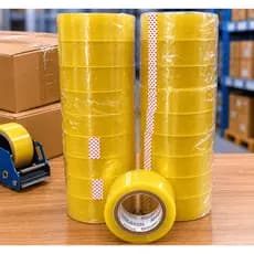 20 Rolos de Fita Adesiva 500m Transparente Profissional Forte para Caixas e Envios