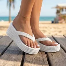 Sandália Plataforma Feminina Flat Confortável do 34 ao 41 Lançamento Ortopédico e Anatômico