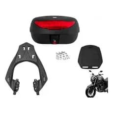 Bagageiro Suporte Baú Scam Nova Yamaha  Fz15 FZ 15 +  Baú Protork 45 Litros 2023 2024 2025 +