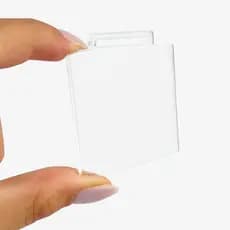 Kit Medalha Quadrada Acrílico Cristal Liso Unidade 5cm
