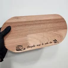 Tábua de Madeira Decorativa Pãozinho Nosso de Cada Dia Café Pães Decoração de Cozinha