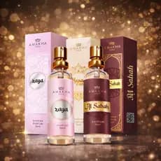 Trio de Perfumes Árabes Feminino  : Zaya 15ml + Hasan Rosé + Al Sabah Parfum 15ml