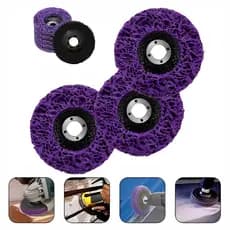 Kit 5/3/1 Strip Disco De Limpeza Flap remuver Removedor de tintas vernizes pintura em metal e madeira Lixadeira 115mm