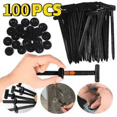 KIT100Abraçadeira Fivela De Nylon Enforca Gato Braçadeira Cintas Plásticas Travamento Presilha de Parachoque Automotivas