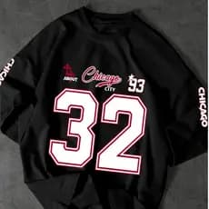Camiseta T-shirt 32 Chicago City Streetwear Jersey Americana Estilo Urbano Casual