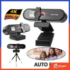 Câmera De Videoconferência Para Laptop Com Webcam 4k E Suporte