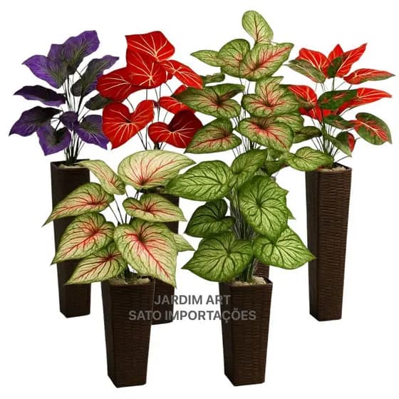 Folhagem Artificial Realista Diversas Cores e Modelos