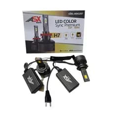 Lâmpada Led Premium Asx H7 18.000 Lumens 100w Com Controle App