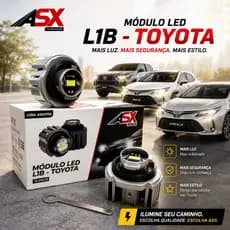Par De Módulo Led Asx L1b - Toyota 12V 6000K 50W 5000 Lúmens