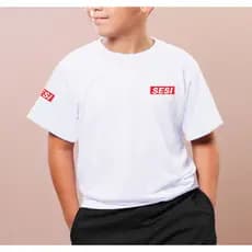 uniforme sesi camiseta unissex infantil e adulto uniforme escolar
