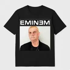 Camiseta Eminem Bolsonaro Meme Algodão Unissex FASHION