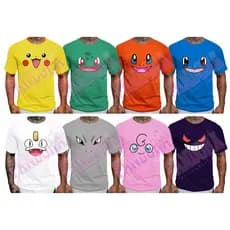 Camiseta Pokemon divertida fashion