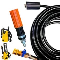 Mangueira Trama de Nylon Com Registro e Bico Variador Para Lavadora Vonder