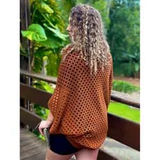 Casulo Feminino em Tricot, Cardigan Casulo Capa Tricot