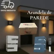ARANDELA DE PAREDE KIT E UNIDADE COM FRISOS METÁLICOS PAREDE PISCINA ÁREA EXTERNA