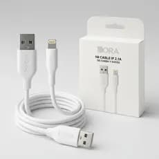 Cabo Compativel Carregador Turbo USB Para iPhone Branco cabo usb c lightning,  turbo, cabo premium