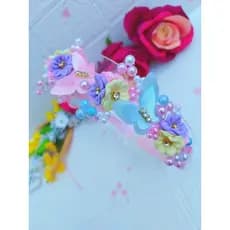 Tiara infantil, Faixinha  para bebê    Jardim Encantado, Tiara de flor, tiara de luxo infantil colorida, Headband, laços