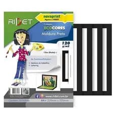 Bloco Criativo EcoCores Moldura Preta A4+ 35 Folhas 120g Ref. 010018 - Novaprint/ Redit