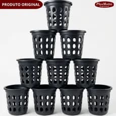 Kit Lixeira Plástico Telado 5 Litros Cesto Lixo Reforçado Resistente Casa Cozinha Banheiro
