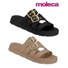 Sandália Feminina moleca 5490.124 Original Papete Rasteira Conforto e Práticidade