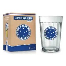 Copo Cervejeiro Cruzeiro 190ml Oficial – Copo de Vidro para Cerveja Time Cruzeiro