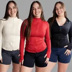 Jaqueta Academia Fitness de Ciclismo Ao Ar Livre Yoga Sports Tops