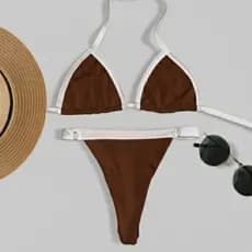Biquíni Marquinha Duo Cortininha Verão fio tendenêcia