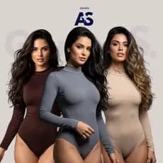Kit 3 Body Gola Alta - Blogueira Tendencia Tecido Qualidade Suplex Trend Viral Confortável