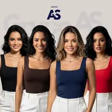 Kit 4 Blusinha Regata - Moda Feminina Blogueirinha Alça Dia a Dia Faculdade Trabalho Confortável
