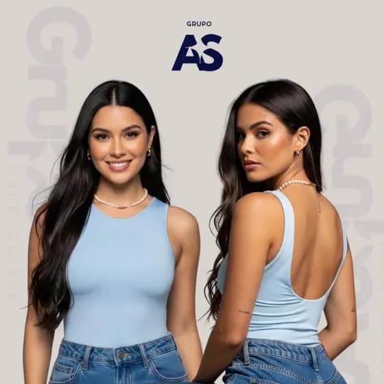 Kit 1 Blusinha Costa Nua - Tecido Suplex Moda Feminina Confortável Elegante Dia a Dia