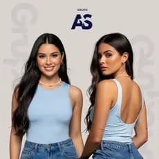 Kit 1 Blusinha Costa Nua - Tecido Suplex Moda Feminina Confortável Elegante Dia a Dia