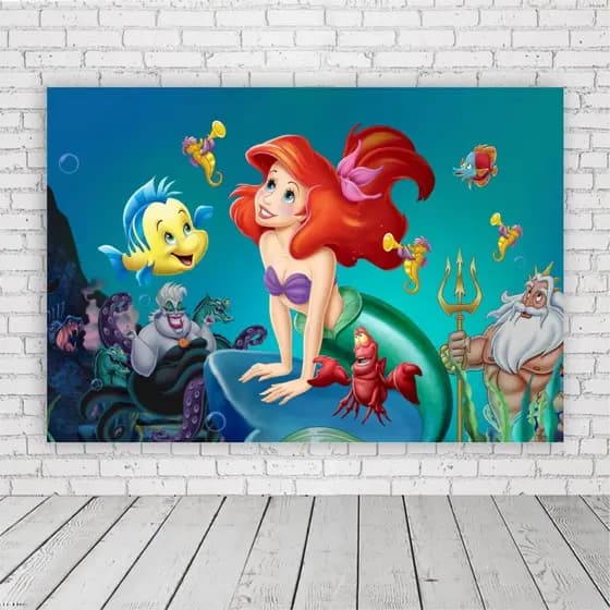 Painel Retangular em Lona 2x2m Personalizado em Lona Fosca - Tema Ariel