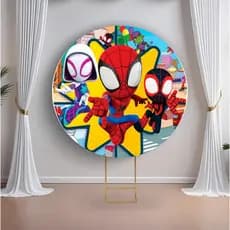 Painel Spidey - Sublimado Tecido Helanca com Elástico.