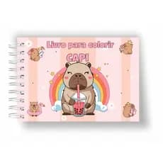 Livro de Colorir Capivara Capa Dura 20 Imagens