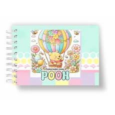 Livro de Colorir  Ursinho Pooh Capa Dura 50 Imagens
