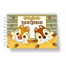 Livro de Colorir Tico e Teco Capa Dura 50 Imagens