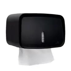Dispenser Preto Premium Porta Papel Toalha Toalheiro Interfolhado Invoq Premisse Compacto