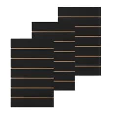Kit Com 3 - Painel Canaletado Parede Em Mdf 90x60