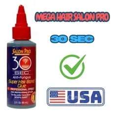 Cola Salon Pro 30sec Para Aplicacao Perucas e Laces Serve Para Cilios