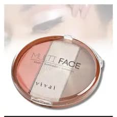 Paleta Multi Face Vivai - Blush, Iluminador E Contorno - 20g