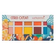Paleta De Sombras Citrus Ocean Ludurana 10 Cores