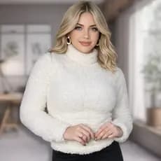Casaco Cacharrel Teddy Blusa De Pelinho Inverno Peludo Sherpa Frio