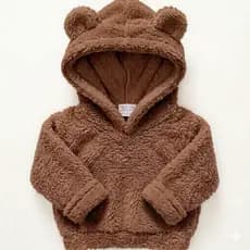 🔥 Casaco Infantil de Inverno Sherpa Pelúcia com Capuz | Super Quentinho, Macio e Fofinho 🐑 Unissex
