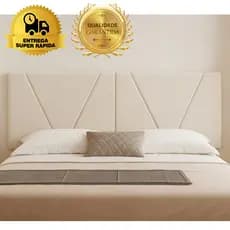 Cabeceira Cama Box Casal Estofada Painel Suspenso Decoração Quarto